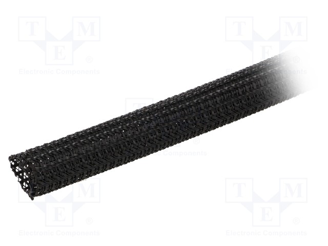 Polyester conduit; Braid diameter: 9.5mm; Mat: polyester; black