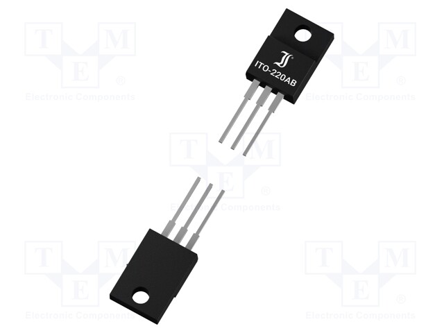 Diode: rectifying; THT; 600V; 2x10A; tube; Ifsm: 90A; ITO220AB; 25ns