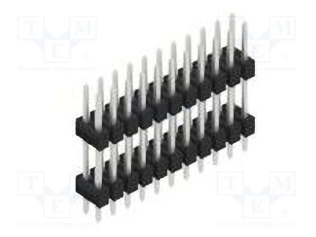 Connector: pin strips; pin header; male; PIN: 22; 2.54mm; THT; 2x11