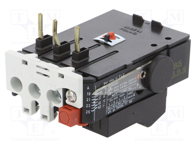 Thermal relay; Leads: screw terminals; 19÷25A; -5÷40°C