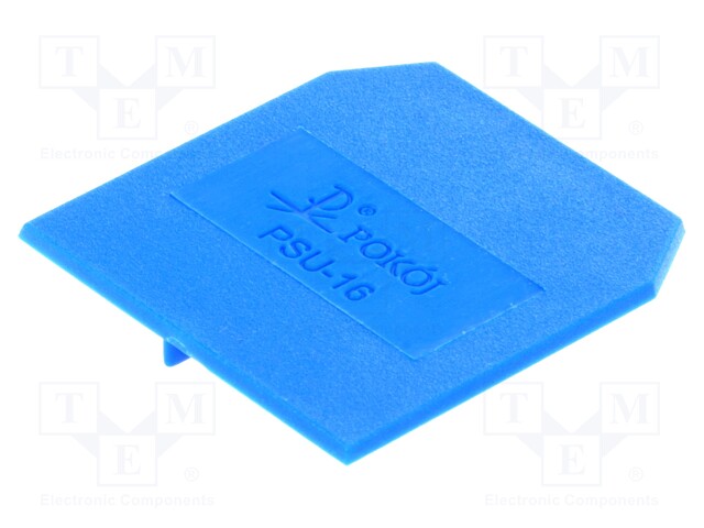 End/partition plate; Application: ZUG-G10; blue; Width: 1.5mm