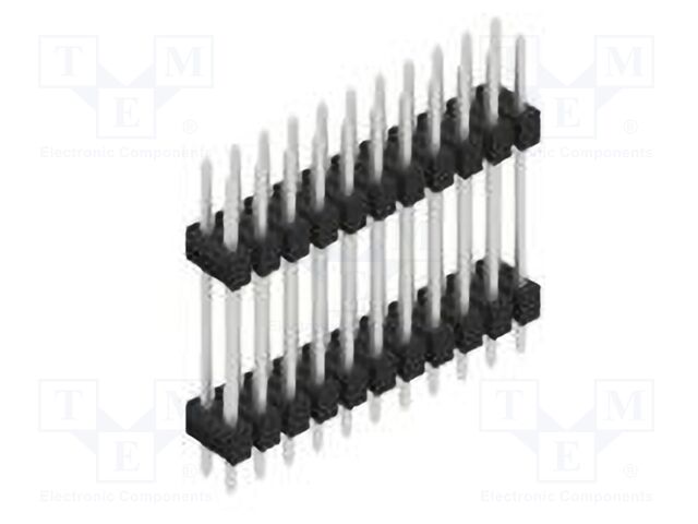 Connector: pin strips; pin header; male; PIN: 22; 2.54mm; THT; 2x11