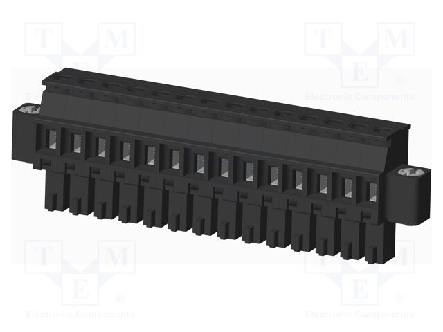 Connector: pluggable terminal block; plug; female; angled 90°