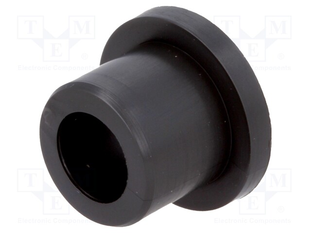 Bearing: sleeve bearing; with flange; Øout: 12mm; Øint: 8mm; L: 6mm