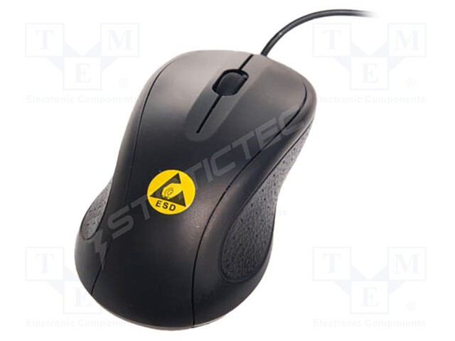 Optical mouse; ESD,wired; electrically conductive material