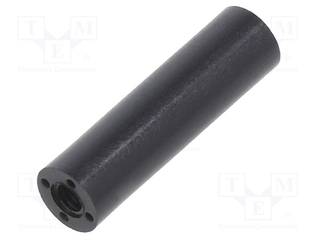Spacer sleeve; cylindrical; polyamide; M2,5; L: 18mm; Øout: 5mm