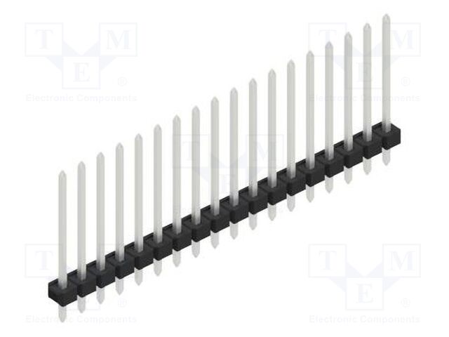 Connector: pin strips; pin header; male; PIN: 18; 2.54mm; THT; 1x18
