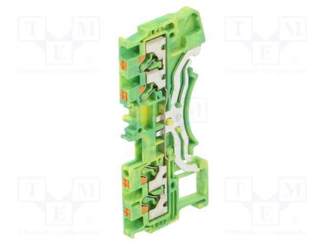 Splice terminal: rail; DS; for DIN rail mounting; spring clamp