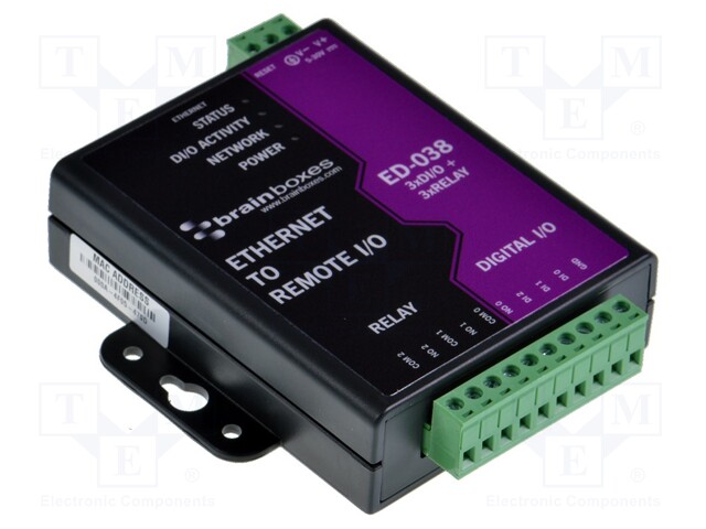 Industrial module: Ethernet gateway; Number of ports: 2; 5÷30VDC