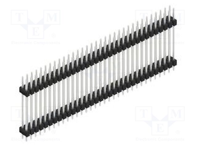 Connector: pin strips; pin header; male; PIN: 66; 2.54mm; THT; 2x33