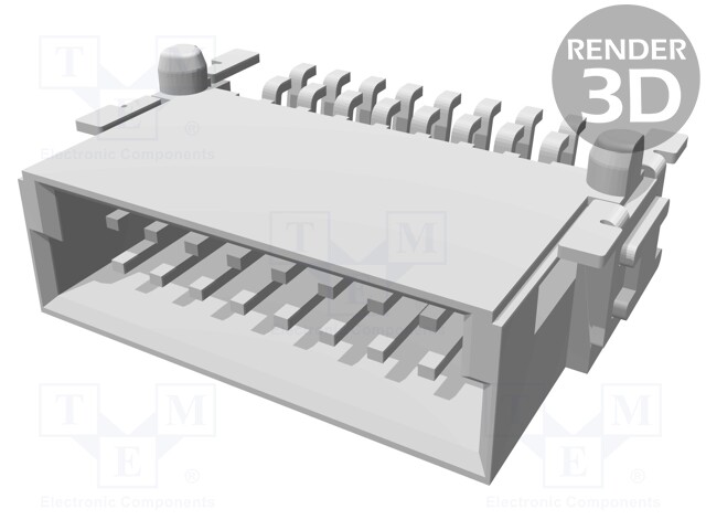 Connector: PCB to PCB; male; PIN: 16; 1.27mm; Series: har-flex; 2.3A