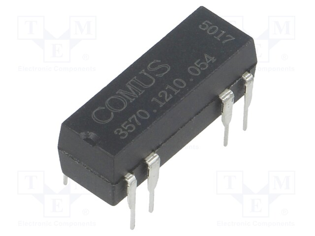 Relay: reed; SPST-NO; Ucoil: 5VDC; 500mA; max.150VDC; 10W; THT; DIP14