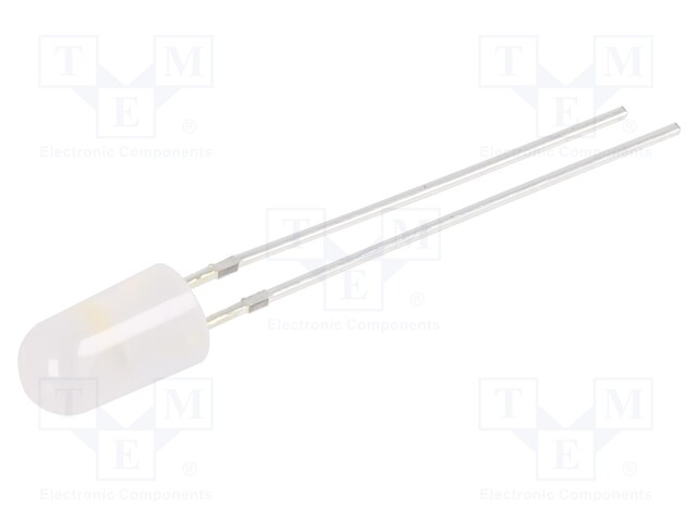 LED; 4.8mm; white warm; 1560÷2180mcd; 60°; Front: convex; 3/3.5/5V