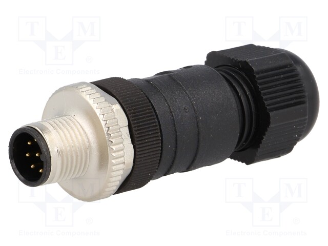 Plug; M12; PIN: 8; male; A code-DeviceNet / CANopen; for cable