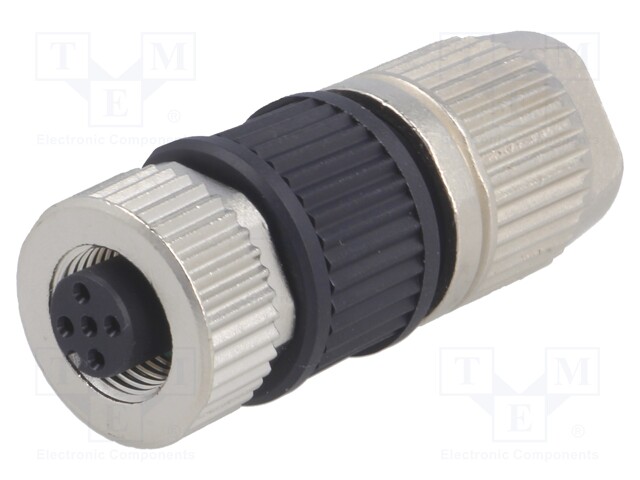 Plug; M12; PIN: 5; female; A code-DeviceNet / CANopen; for cable