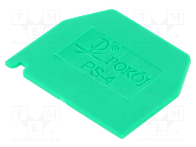 End plate; Application: ZG-G2.5,ZG-G4; green; Width: 1mm