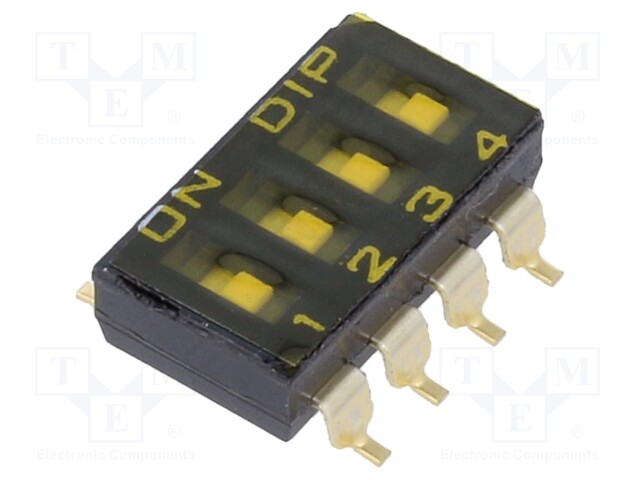 Switch: DIP-SWITCH; OFF-ON; 0.025A/24VDC; Pos: 2; -40÷85°C; 50mΩ