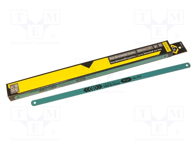 Hacksaw blade; metal; 310mm; 18teeth/inch; 5pcs.