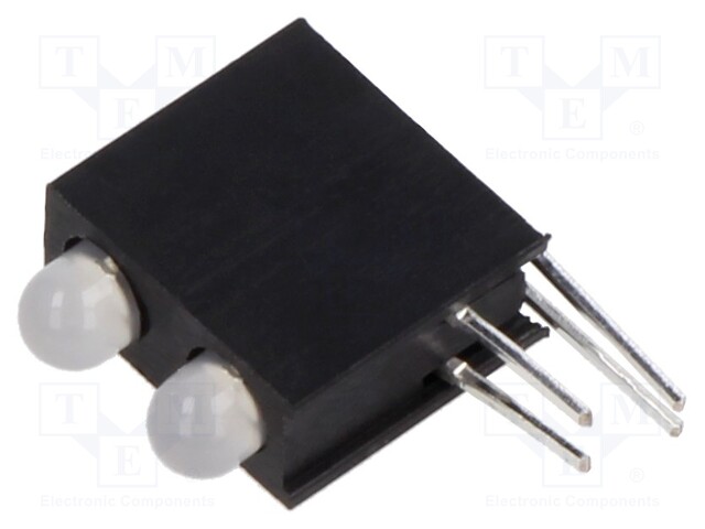 LED; in housing; yellow/yellow green; 3mm; No.of diodes: 2; 30mA