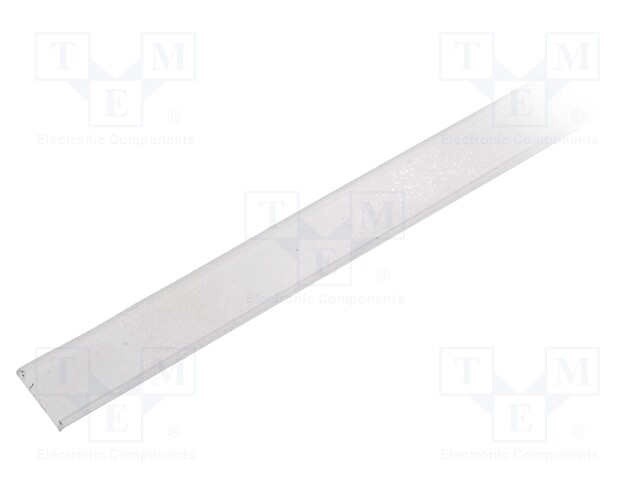 Cover for LED profiles; transparent; 2m; V: C; push-in