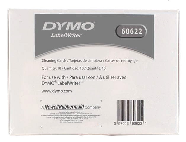 Dymo Labelwriter Cleaning Cards 60622 10 pcs/pk.