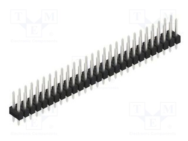Connector: pin strips; pin header; male; PIN: 54; 2.54mm; THT; 2x27