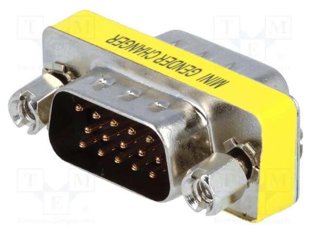 Adapter; D-Sub 15pin HD plug,both sides