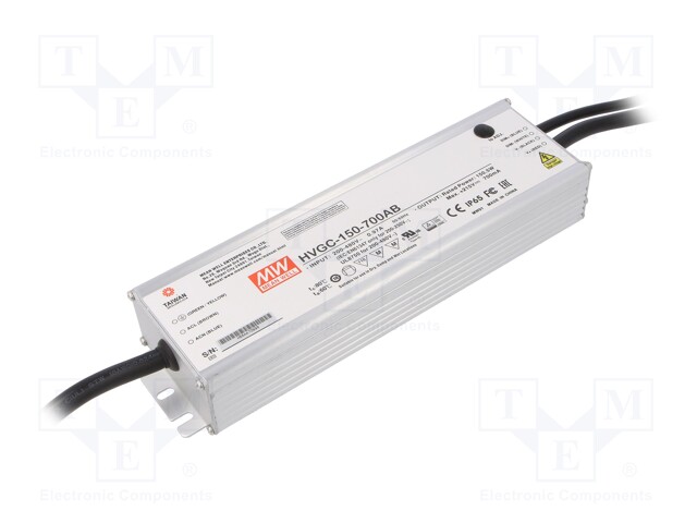 Power supply: switched-mode; LED; 150.5W; 21÷215VDC; 420÷700mA