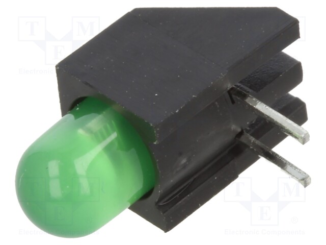 LED; green; 5mm; No.of diodes: 1; 20mA; Lens: diffused; 45°; 2.1÷2.8V