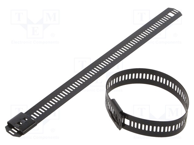 Cable tie; L: 360mm; W: 12mm; stainless steel AISI 304; 1112N