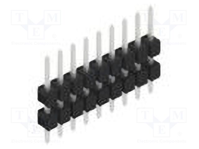 Connector: pin strips; pin header; male; PIN: 9; 2.54mm; THT; 1x9