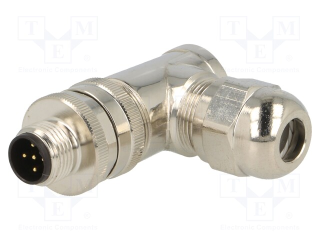 Plug; M12; PIN: 5; male; B code-Profibus; for cable; screw terminal