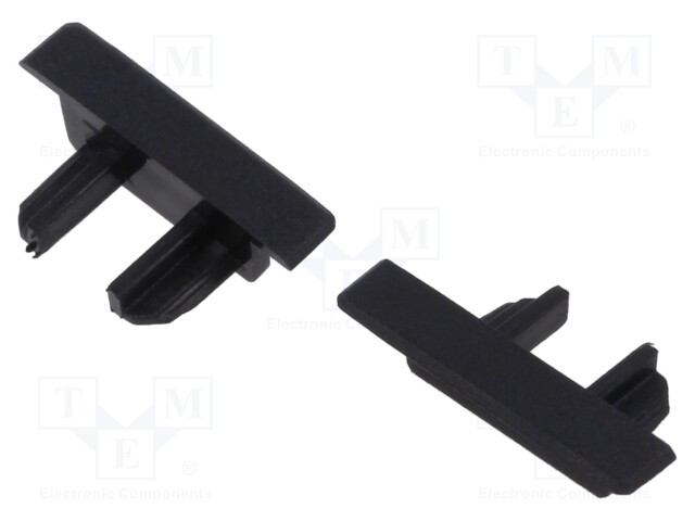 Cap for LED profiles; black; MICRO-NK