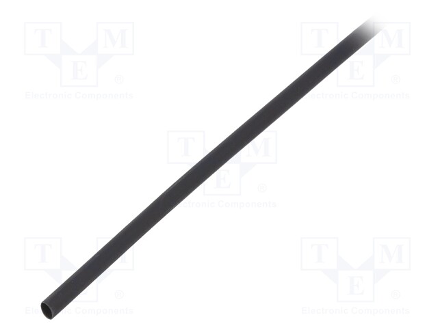 Heat shrink sleeve; glueless; 2: 1; 2.4mm; L: 1m; polyolefine