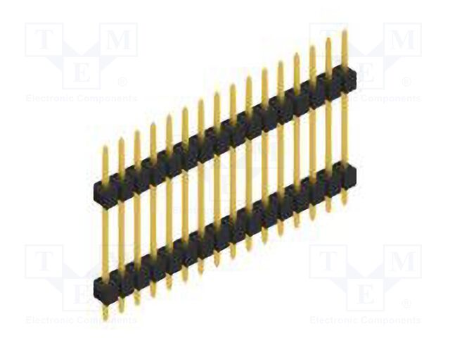 Connector: pin strips; pin header; male; PIN: 16; 2.54mm; THT; 1x16