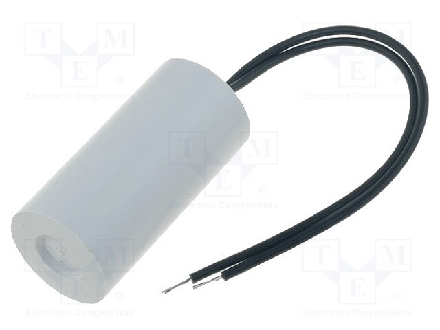 Capacitor: motors, run; 2uF; 450V; Ø25x51mm; -25÷70°C; ±10%; 10000h