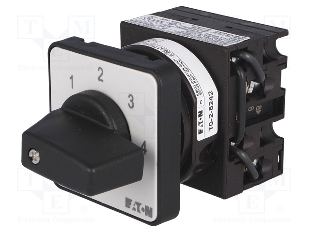 Switch: step cam switch; Stabl.pos: 5; 20A; 0-1-2-3-4; Poles: 1