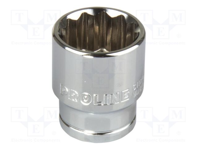 Socket; 12-angles,socket spanner; 11mm; 1/2"
