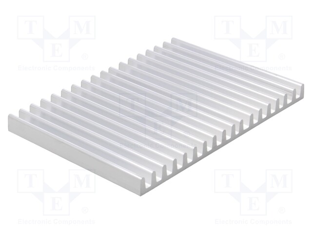 Heatsink: extruded; L: 100mm; W: 140mm; H: 10mm; aluminium; raw