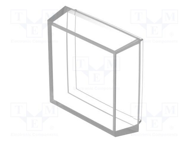Actuator lens; OptoHiT; colourless; plastic; 30x30mm