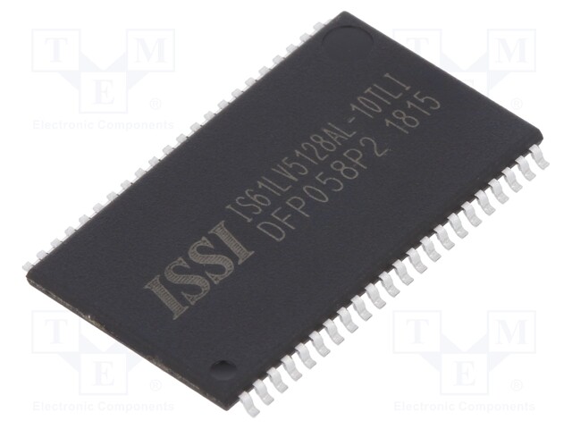 SRAM memory; SRAM; 512kx8bit; 3.3V; 10ns; TSOP44 II; parallel