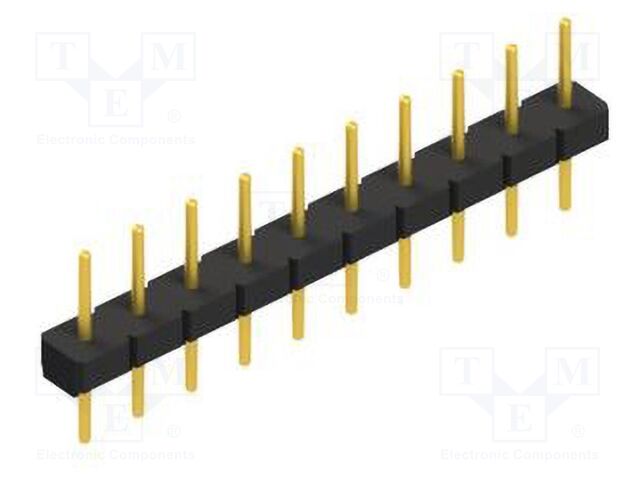 Connector: pin strips; pin header; male; PIN: 10; 2.54mm; THT; 1x10
