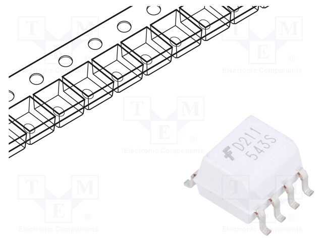 Optocoupler; SMD; Channels: 2; Out: transistor; 2.5kV; SO8