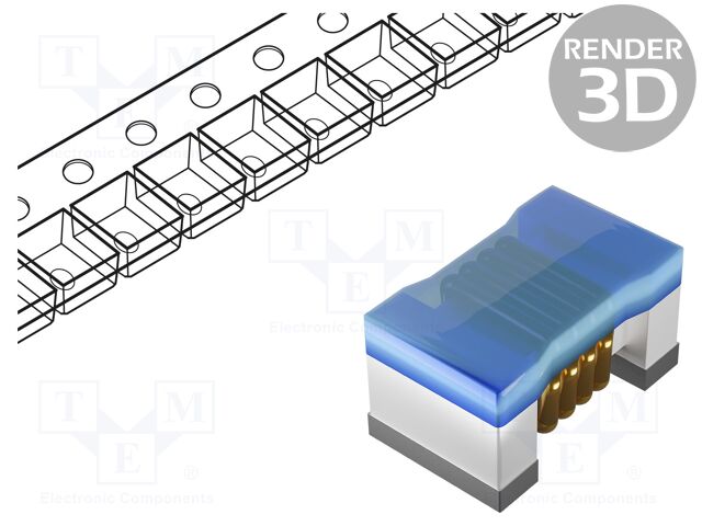 Inductor: wire; SMD; 0603; 24nH; 500mA; 0.21Ω; Q: 40; 3800MHz; ±2%; LQW