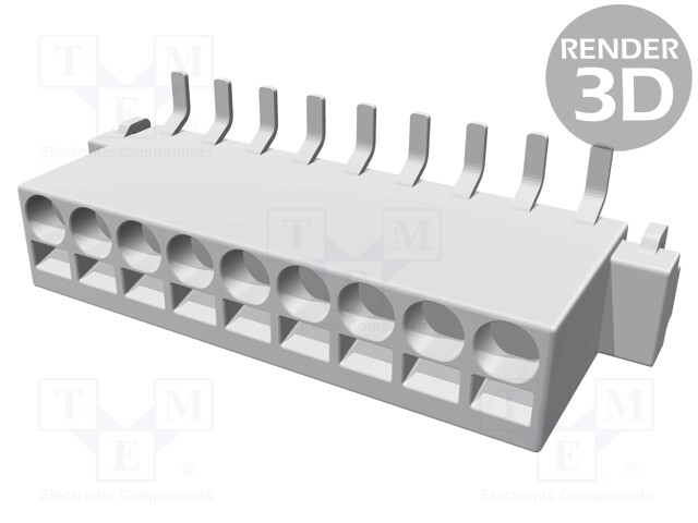 Connector: wire-board; female; PIN: 9; 2.54mm; Series: har-flexicon