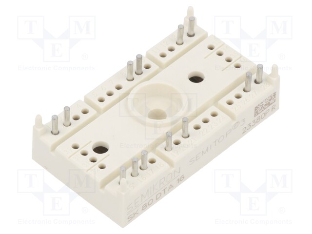 Module: diode-thyristor; 1.6kV; 81A; T45; SEMITOP3; Ufmax: 1.85V