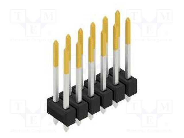 Connector: pin strips; pin header; male; PIN: 12; 2.54mm; THT; 2x6