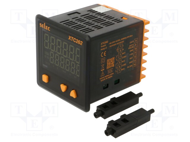 Meter: programmable; digital,mounting; on panel; LED; 6 digits