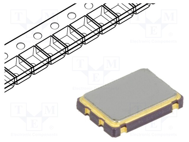 Generator: ceramic; 20MHz; SMD; 3.3V; ±50ppm; -55÷125°C; 5x7x1.7mm