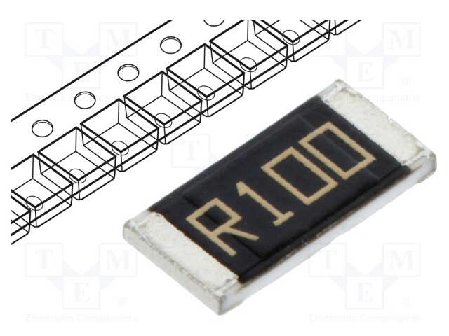 Resistor: metal film; SMD; 2512; 100mΩ; 2W; ±1%; -55÷155°C